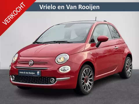 Fiat 500 1.0 Hybrid RED | Cruise | Pano | Parkeersensoren achter | Airco | Red edition | LM velgen | ( Vestiging - Nieuwegein )