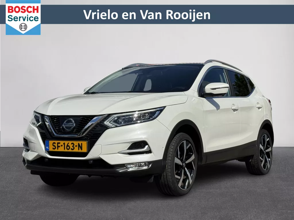 Nissan Qashqai 1.6 Tekna + 1500 KG trekgewicht! | Trekhaak | Pano | Leer | Stoelverw. | 360 Camera ( Vestiging - Nieuwegein )