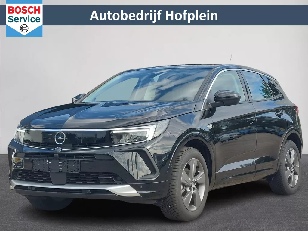Opel Grandland 1.2 Turbo 130PK Elegance 10.000KM!!! BTW Auto | Climate Control | AGR-Sportstoelen | Stuurverwarming + Stoelverwarming+ voorruitverwarming | Navigatie By App| Apple Car play/Android Auto |  |Cruise | 17&quot;LM-Velgen | PDC | LED Verlichting | Digitaal Dashboard | All Season banden | Trekgewicht 1400 kg ( Vestiging - Vianen Tel: 0347-371248 )
